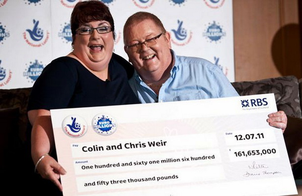 Chris and colin weir lottery results